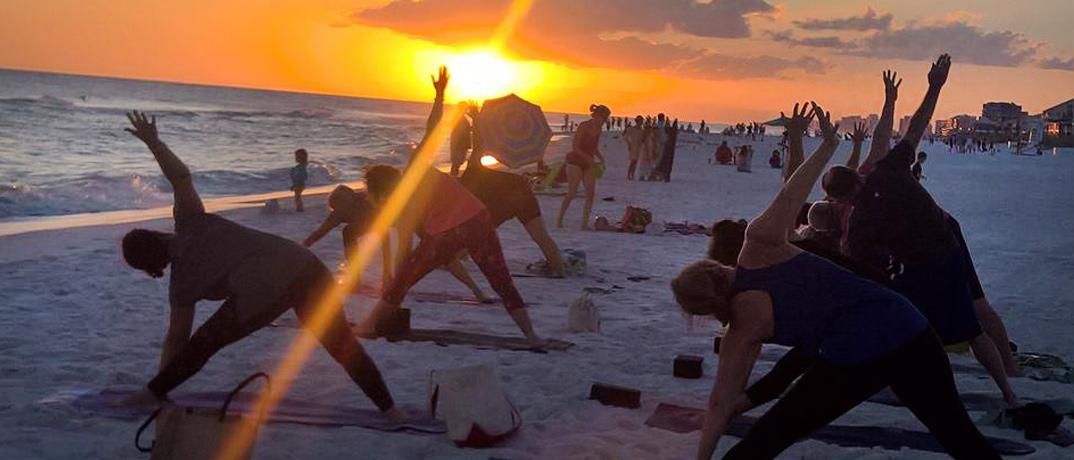 Beach Yoga at Sunset