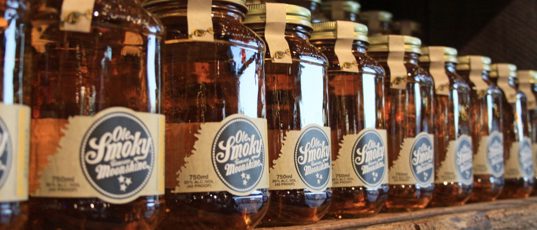 Jars of Ole Smoky Moonshine