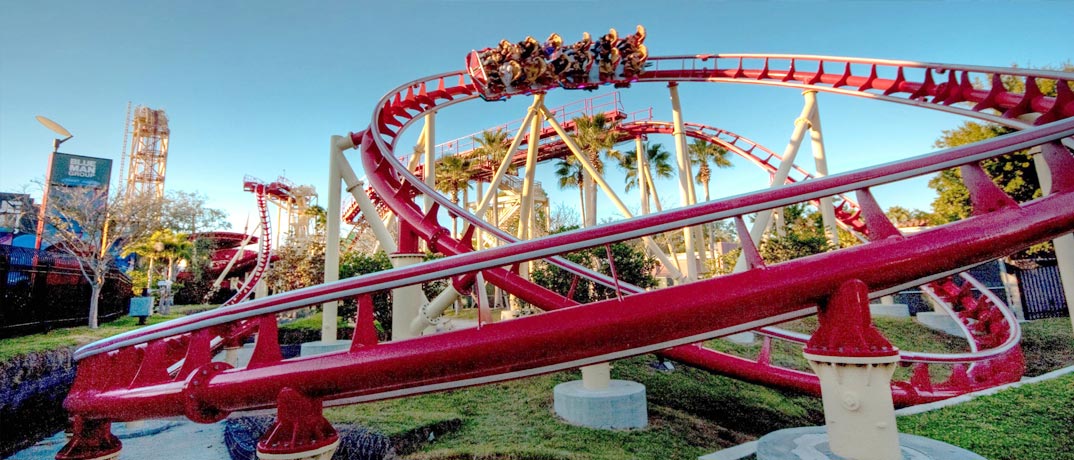 Hollywood Rip Tide Rockit Roller Coaster