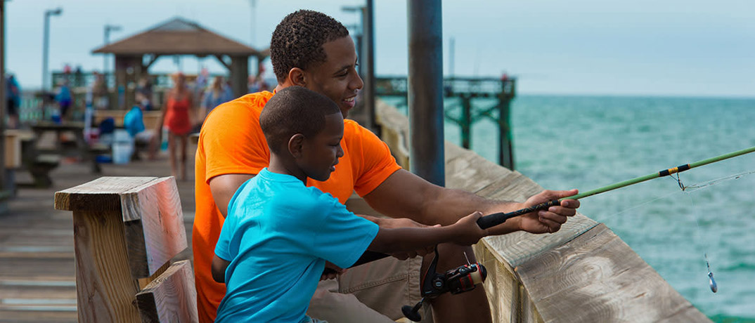 Cast Your Net at Myrtle Beach State Park! A fisherman throws a