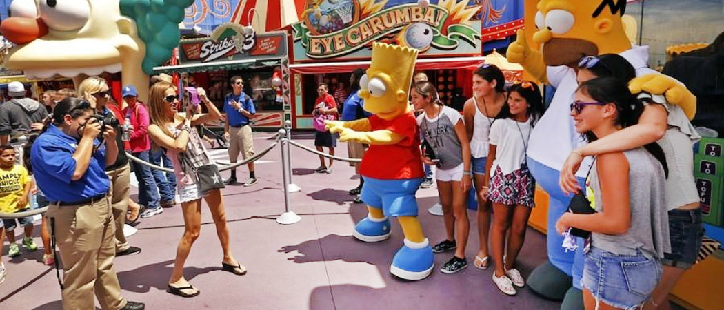 Simpsons Universal Photo Ops